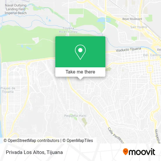 Privada Los Altos map