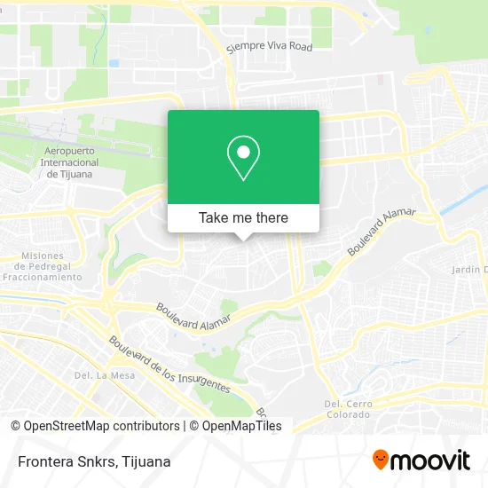 Frontera Snkrs map