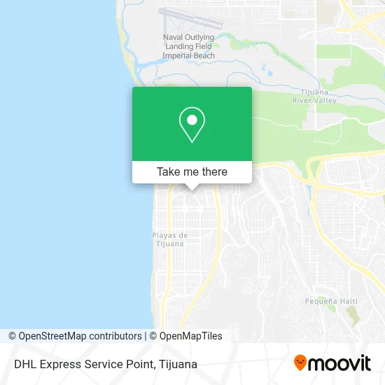 DHL Express Service Point map