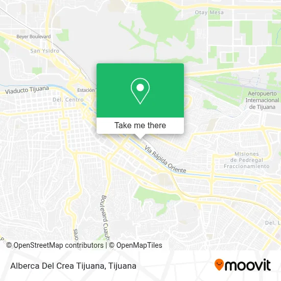 Alberca Del Crea Tijuana map