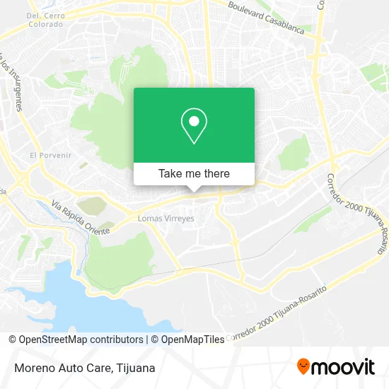 Moreno Auto Care map