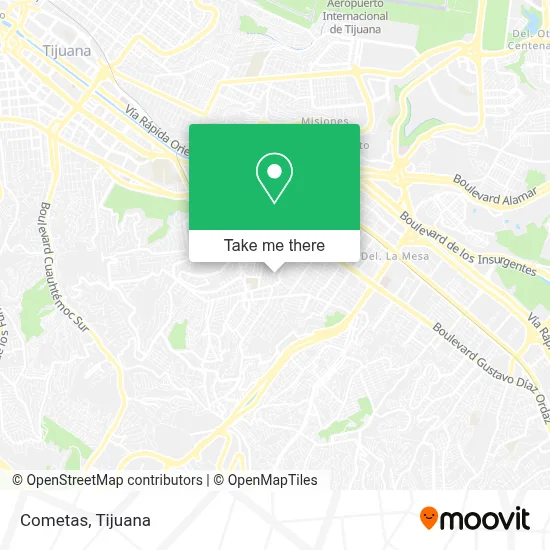 Cometas map