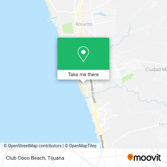 Club Coco Beach map