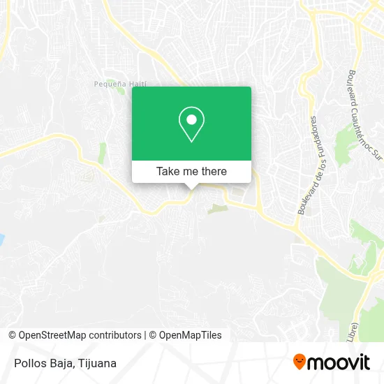 Pollos Baja map