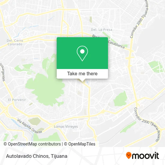 Autolavado Chinos map