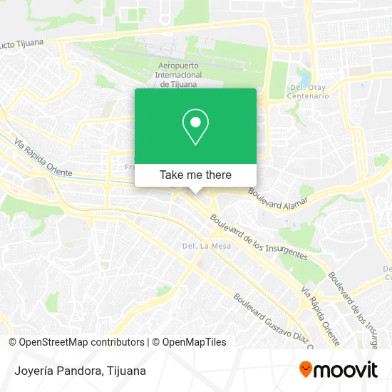 Joyería Pandora map