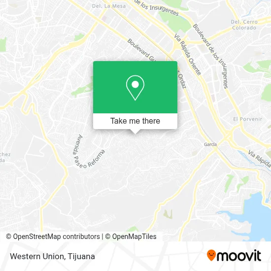 Western Union map
