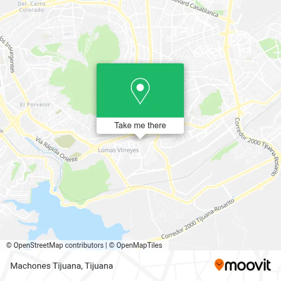 Machones Tijuana map