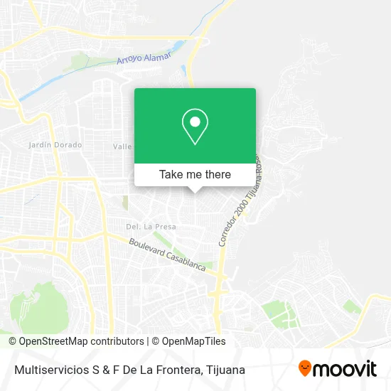 Multiservicios S & F De La Frontera map