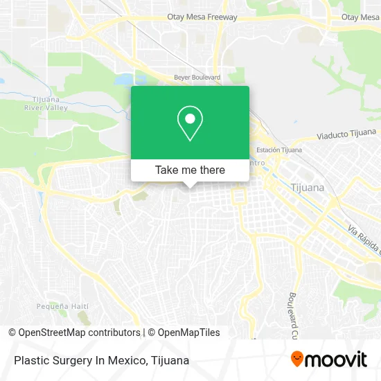 Plastic Surgery In Mexico map