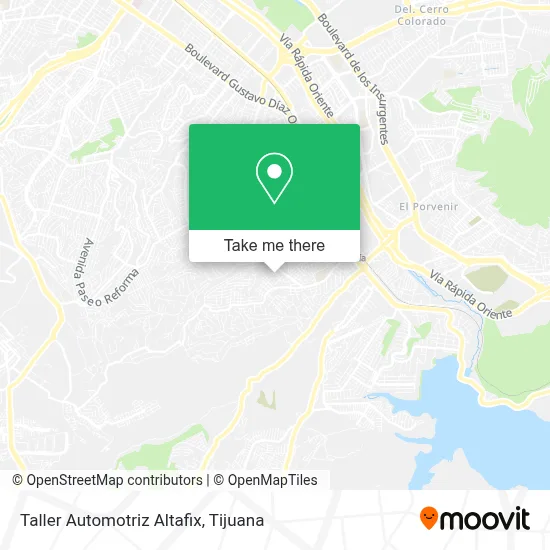 Taller Automotriz Altafix map