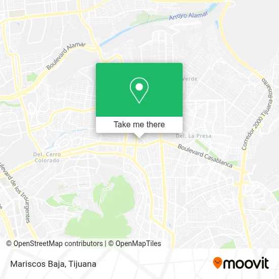Mariscos Baja map