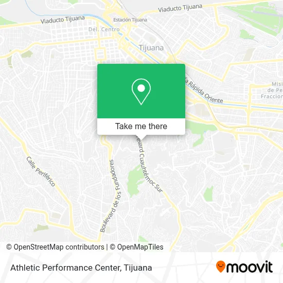Athletic Performance Center map