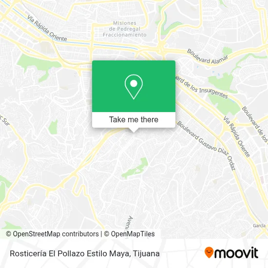Rosticería El Pollazo Estilo Maya map
