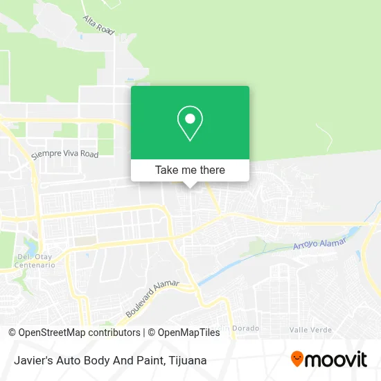 Javier's Auto Body And Paint map