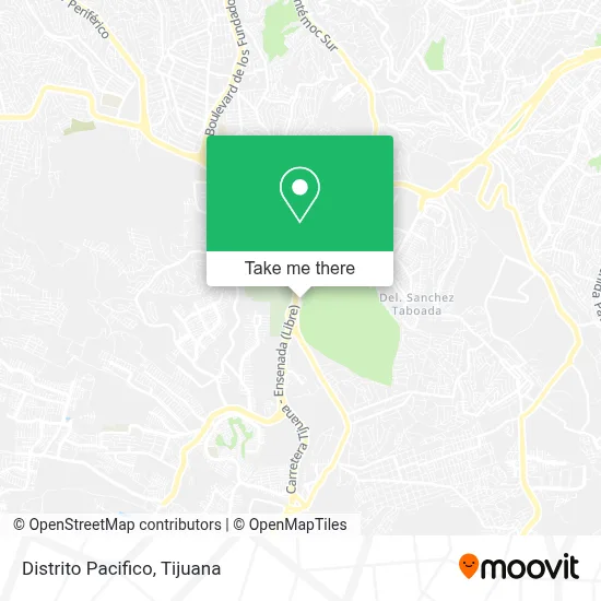 Distrito Pacifico map