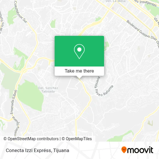 Conecta Izzi Expréss map