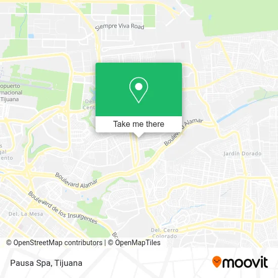 Pausa Spa map