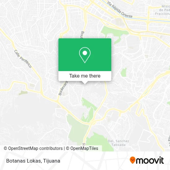 Botanas Lokas map