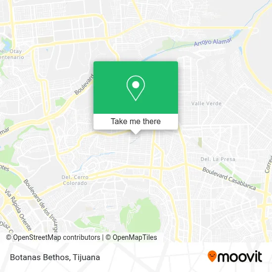 Botanas Bethos map