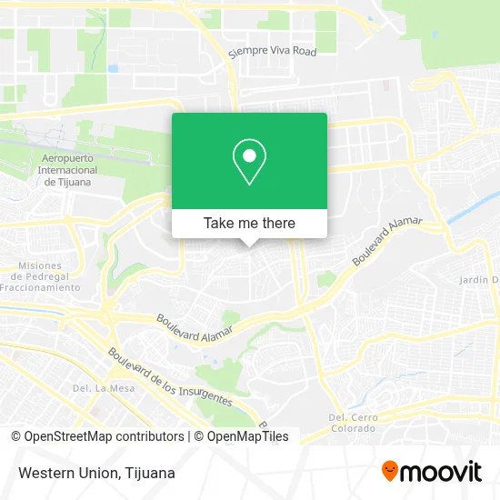 Western Union map