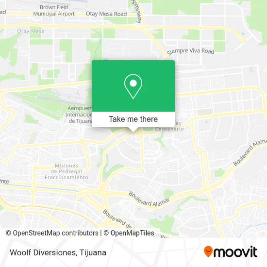 Woolf Diversiones map
