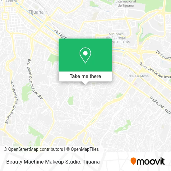 Beauty Machine Makeup Studio map