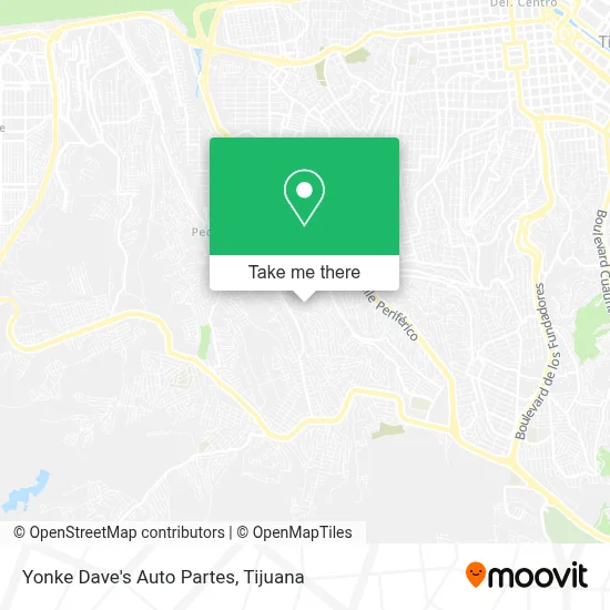 Yonke Dave's Auto Partes map