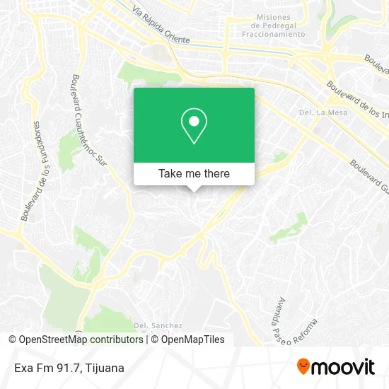 Exa Fm 91.7 map