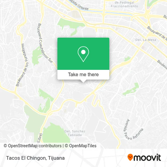 Tacos El Chingon map