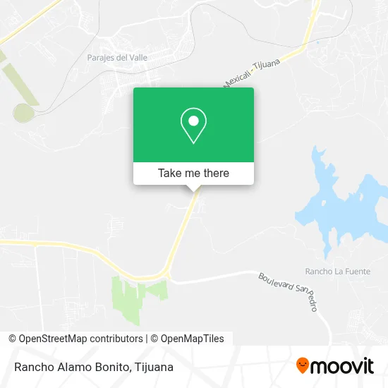 Rancho Alamo Bonito map