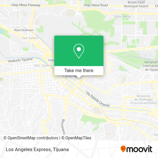 Los Angeles Express map