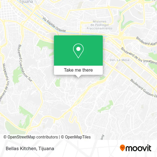 Bellas Kitchen map