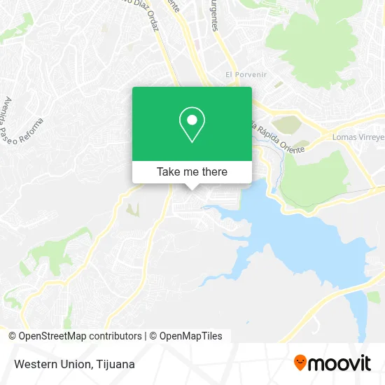Western Union map