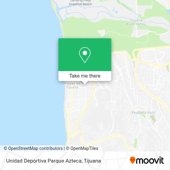 Unidad Deportiva Parque Azteca map