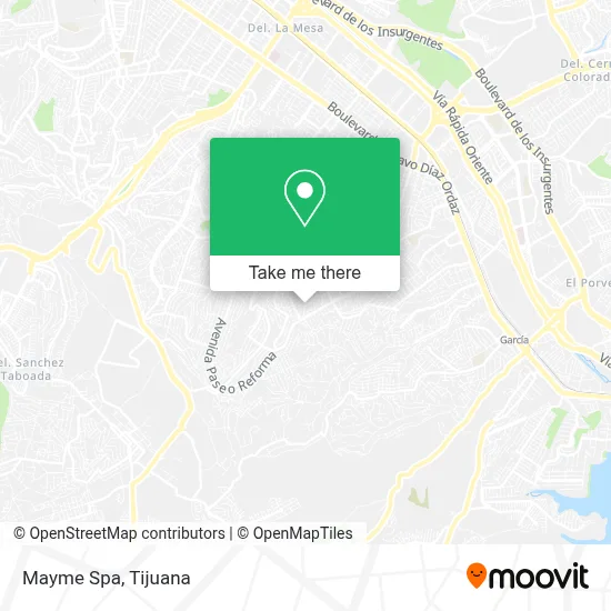 Mayme Spa map