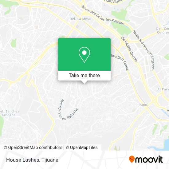 House Lashes map