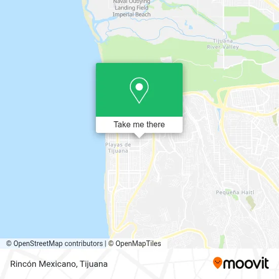 Rincón Mexicano map