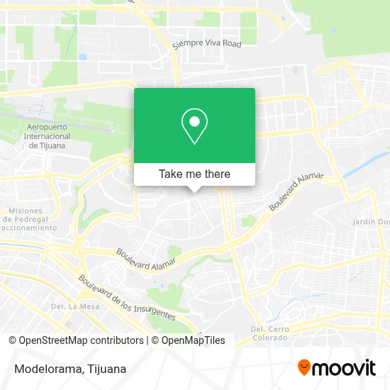 Modelorama map