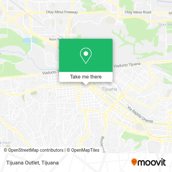 Tijuana Outlet map