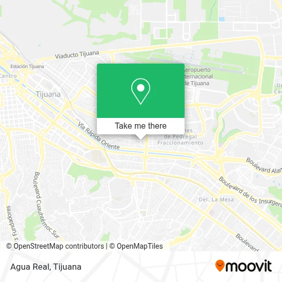Agua Real map