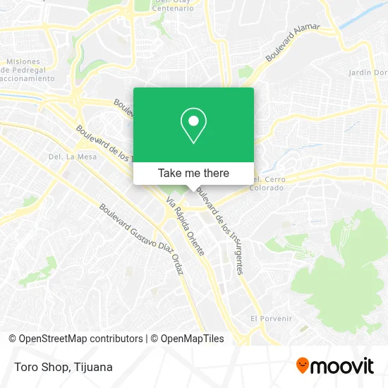 Toro Shop map