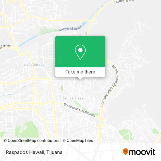 Raspados Hawaii map
