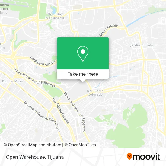 Open Warehouse map