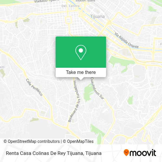 Renta Casa Colinas De Rey Tijuana map