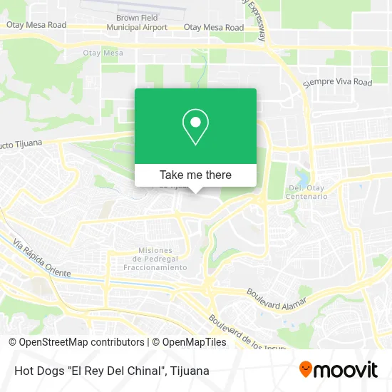 Hot Dogs "El Rey Del Chinal" map
