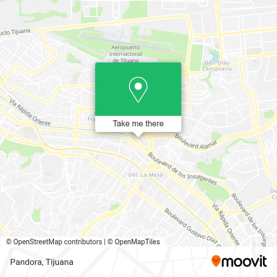 Pandora map
