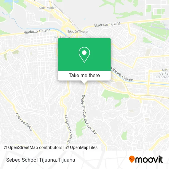 Sebec School Tijuana map
