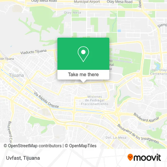 Uvfast map