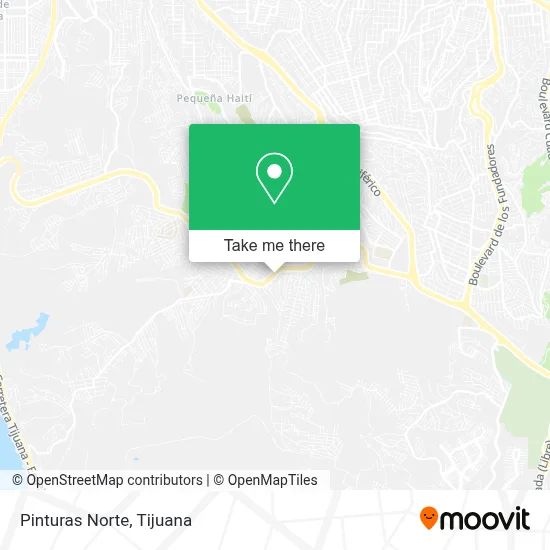 Pinturas Norte map